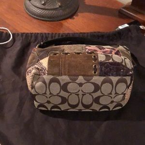Small patchwork coach purse
